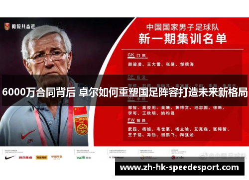 6000万合同背后 卓尔如何重塑国足阵容打造未来新格局